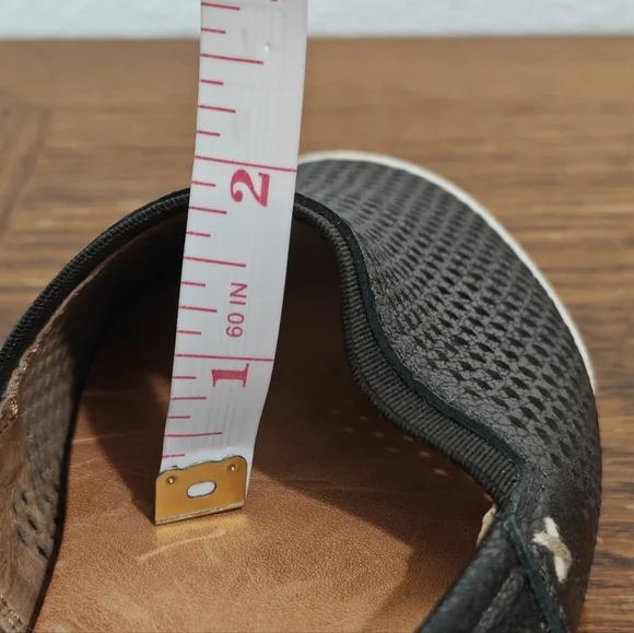 Frye Melanie Pewter Leather Flats Size 6.5 M Metallic - Picture 12 of 12